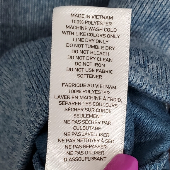 NWT Rhone commuter 1/4 zip long sleeve knit pullover sweater stellar blue marle - Picture 9 of 11